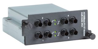 BLACK BOX LE2711C Switch, 4 Ports, Industrial, Gigabit Ethernet, Rack, ST x 4, 10Mbps, 100Mbps, 1Gbps
