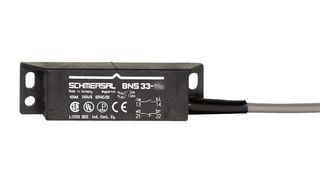 SCHMERSAL BNS33-11Z-2M Safety Interlock Switch, BNS 33 Series, SPST-NO, SPST-NC, Cable, 100 V, 400 mA, IP67