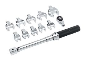 GEARWRENCH 89450 Wrench Set, Interchangeable Torque, 1/4" Drive, SAE, Open End, 5N-m to 25N-m, 12 Pieces