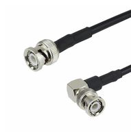 FAIRVIEW MICROWAVE FMCA1225-12 RF / Coaxial Cable Assembly, 12 ", 305 mm, RG58, BNC Plug, BNC Right Angle Plug, 50 ohm