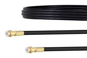 FAIRVIEW MICROWAVE FMCA1431-6 RF / Coaxial Cable Assembly, Snap-On, 6 ", 152.4 mm, RG174A/U, MMBX Plug, MMBX Plug, 50 ohm