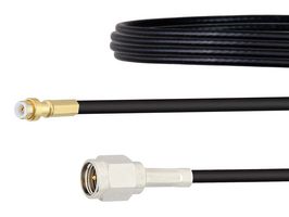 FAIRVIEW MICROWAVE FMCA1436-12 RF / Coaxial Cable Assembly, Snap-On, 12 ", 305 mm, RG174A/U, MMBX Plug, SMA Plug, 50 ohm