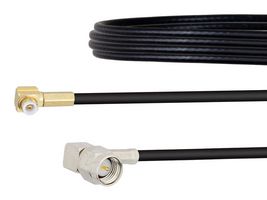 FAIRVIEW MICROWAVE FMCA1445-18 RF / Coaxial Cable Assembly, Snap-On, 18 ", 457.2 mm, RG174A/U, MMBX Right Angle Plug