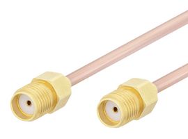FAIRVIEW MICROWAVE FMCA1555LF-6 RF / Coaxial Cable Assembly, 6 ", 152.4 mm, RG405/U, SMA Jack, SMA Jack, 50 ohm