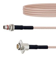 FAIRVIEW MICROWAVE FMCA1653-36 RF / Coaxial Cable Assembly, Slide-On, 36 ", 914.4 mm, RG316, BMA Bulkhead Plug, BMA Jack, 50 ohm
