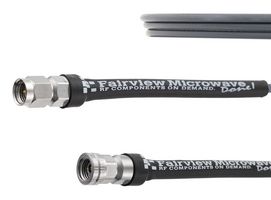 FAIRVIEW MICROWAVE FMCA1977-100CM RF / Coaxial Cable Assembly, 3.3 ft, 1 m, FM-103FLEX, 2.92mm Plug, 2.4mm Plug, 50 ohm