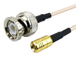 FAIRVIEW MICROWAVE FMC0816316-24 RF / Coaxial Cable Assembly, 24 ", 610 mm, RG316, BNC Plug, SMB Plug, 50 ohm
