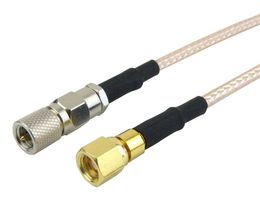 FAIRVIEW MICROWAVE FMC1018316-24 RF / Coaxial Cable Assembly, 24 ", 610 mm, RG316, 10-32 Plug, SMC Plug, 50 ohm