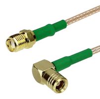 FAIRVIEW MICROWAVE FMC1326315LF-36 RF / Coaxial Cable Assembly, 36 ", 914.4 mm, RG316, SMA Jack, SMB Right Angle Plug, 50 ohm