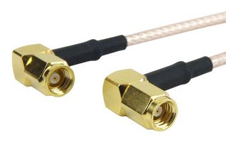 FAIRVIEW MICROWAVE FMC2828316-24 RF / Coaxial Cable Assembly, 24 ", 610 mm, RG316, SMC Right Angle Plug, SMC Right Angle Plug