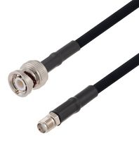 FAIRVIEW MICROWAVE FMCA2677-200CM RF / Coaxial Cable Assembly, 6.6 ft, 2 m, RG223, SMA Jack, BNC Plug, 50 ohm