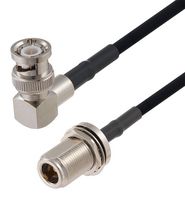 FAIRVIEW MICROWAVE FMCA2696-150CM Cable RF / Coaxial ensamblado, 4.9 ft, 1.5 m, RG223, BNC Ángulo Recto Macho