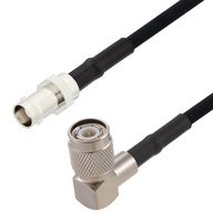 FAIRVIEW MICROWAVE FMCA2710-48 RF / Coaxial Cable Assembly, 4 ft, 1.21 m, RG223, BNC Jack, TNC Right Angle Plug, 50 ohm