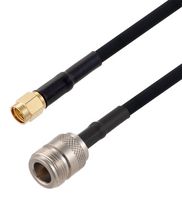 FAIRVIEW MICROWAVE FMCA2728-24 RF / Coaxial Cable Assembly, 24 ", 610 mm, RG223, SMA Plug, N Type Jack, 50 ohm