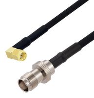 FAIRVIEW MICROWAVE FMCA2739-50CM RF / Coaxial Cable Assembly, 19.7 ", 500 mm, RG223, SMA Right Angle Plug, TNC Jack, 50 ohm