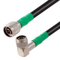 FAIRVIEW MICROWAVE FMCA3208-48 RF / Coaxial Cable Assembly, 4 ft, 1.21 m, RG214, N Type Plug, N Type Right Angle Plug, 50 ohm