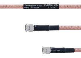 FAIRVIEW MICROWAVE FMHR0023-100CM RF / Coaxial Cable Assembly, 3.3 ft, 1 m, RG142, SMA RP Plug, SMA RP Plug, 50 ohm