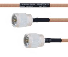 FAIRVIEW MICROWAVE FMHR0064-60 Cable RF / Coaxial ensamblado, 5 ft, 1.52 m, RG400, N Type RP Plug, N Type RP Plug, 50 ohm