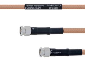FAIRVIEW MICROWAVE FMHR0079-48 Cable RF / Coaxial ensamblado, 4 ft, 1.21 m, RG400, SMA RP Plug, SMA RP Plug, 50 ohm