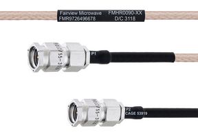 FAIRVIEW MICROWAVE FMHR0090-24 Cable RF / Coaxial ensamblado, 24 ", 610 mm, RG316, SMA RP Plug, SMA RP Plug, 50 ohm