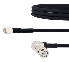 FAIRVIEW MICROWAVE FMC00272-24 RF / Coaxial Cable Assembly, Low Loss, 24 ", 610 mm, RG223, SMA Plug, BNC Right Angle Plug, 50 ohm