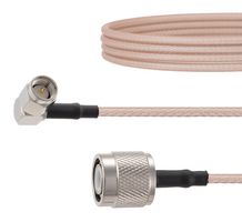 FAIRVIEW MICROWAVE FMC00341-12 RF / Coaxial Cable Assembly, 12 ", 305 mm, RG316, SMA Right Angle Plug, TNC Plug, 50 ohm