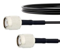 FAIRVIEW MICROWAVE FMC00343-50CM RF / Coaxial Cable Assembly, Low Loss, 19.7 ", 500 mm, RG174, TNC Plug, TNC Plug, 50 ohm
