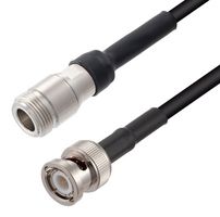 FAIRVIEW MICROWAVE FMC00516-36 RF / Coaxial Cable Assembly, 36 ", 914.4 mm, RG58C/U, N Type Jack, BNC Plug, 50 ohm