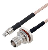 FAIRVIEW MICROWAVE FMC00600-48 RF / Coaxial Cable Assembly, 4 ft, 1.21 m, RG316, TNC Bulkhead Jack, MCX Plug, 50 ohm
