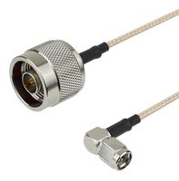 FAIRVIEW MICROWAVE FMC0104315-36 RF / Coaxial Cable Assembly, 36 ", 914.4 mm, RG316, N Type Plug, SMA Right Angle Plug, 50 ohm