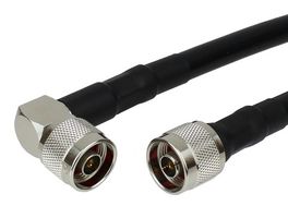 FAIRVIEW MICROWAVE FMC0142214-24 RF / Coaxial Cable Assembly, 24 ", 610 mm, RG214, N Type Plug, N Type Right Angle Plug, 50 ohm