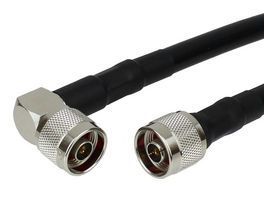 FAIRVIEW MICROWAVE FMC0142214LF-24 RF / Coaxial Cable Assembly, 24 ", 610 mm, RG214, N Type Plug, N Type Right Angle Plug, 50 ohm