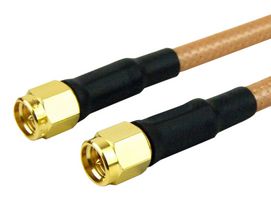 FAIRVIEW MICROWAVE FMC0202143-06 RF / Coaxial Cable Assembly, 6 ", 152.4 mm, RG142, SMA Plug, SMA Plug, 50 ohm