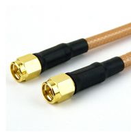 FAIRVIEW MICROWAVE FMC0202143-72 RF / Coaxial Cable Assembly, 6 ft, 1.82 m, RG142, SMA Plug, SMA Plug, 50 ohm