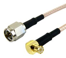 FAIRVIEW MICROWAVE FMC0217315-48 RF / Coaxial Cable Assembly, 4 ft, 1.21 m, RG316, SMA Plug, MCX Right Angle Plug, 50 ohm