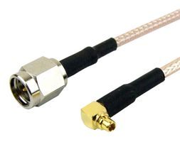 FAIRVIEW MICROWAVE FMC0219315LF-12 RF / Coaxial Cable Assembly, 12 ", 305 mm, RG316, SMA Plug, MMCX Right Angle Plug, 50 ohm