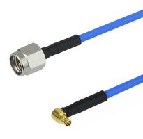 FAIRVIEW MICROWAVE FMC0248085-48 RF / Coaxial Cable Assembly, 4 ft, 1.21 m, FM-F086, SMA Plug, Mini SMP Right Angle Jack, 50 ohm