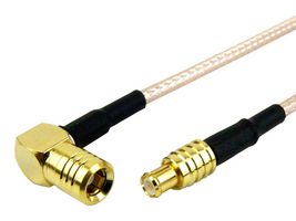FAIRVIEW MICROWAVE FMC0726316-24 Cable RF / Coaxial ensamblado, 24 ", 610 mm, RG316, MCX Macho, SMB Macho de Ángulo Recto, 50 ohm