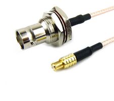 FAIRVIEW MICROWAVE FMC0738315-24 Cable RF / Coaxial ensamblado, 24 ", 610 mm, RG316, MCX Macho, BNC Mamparo Hembra, 50 ohm