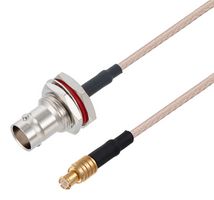 FAIRVIEW MICROWAVE FMC0738316-120 Cable RF / Coaxial ensamblado, 10 ft, 3.05 m, RG316, MCX Macho, BNC Mamparo Hembra, 50 ohm