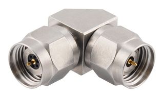 FAIRVIEW MICROWAVE FMAD1220 RF / Coaxial Adapter, 1.85mm Coaxial, Plug, 2.4mm Coaxial, Plug, Right Angle Adapter, 50 ohm