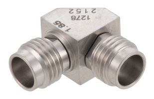 FAIRVIEW MICROWAVE FMAD1278 RF / Coaxial Adapter, 1.85mm Coaxial, Jack, 1.85mm Coaxial, Jack, Right Angle Adapter, 50 ohm