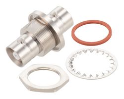 FAIRVIEW MICROWAVE FMAD1284 RF / Coaxial Adapter, C, Jack, C, Jack, Straight Bulkhead Adapter, 50 ohm