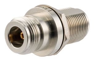FAIRVIEW MICROWAVE FMAD1357 RF / Coaxial Adapter, N, Jack, N, Jack, Straight Bulkhead Adapter, 50 ohm