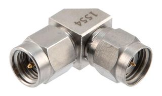 FAIRVIEW MICROWAVE FMAD1554 RF / Coaxial Adapter, 2.4mm Coaxial, Plug, 3.5mm Coaxial, Plug, Right Angle Adapter, 50 ohm