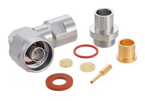 FAIRVIEW MICROWAVE FMCN1186 Conector Coaxial / RF, N Coaxial, Macho Ángulo Recto, Soldadura, Abrazadera, 50 ohm, LL335i