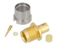 FAIRVIEW MICROWAVE FMCN1244 RF / Coaxial Connector, SMP Coaxial, Straight Bulkhead Plug, Solder, 50 ohm