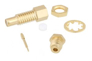 FAIRVIEW MICROWAVE FMCN1256 RF / Coaxial Connector, SSMC Coaxial, Straight Jack, Solder, Clamp, 50 ohm