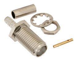 FAIRVIEW MICROWAVE FMCN1278 RF / Coaxial Connector, SMA Coaxial, Straight Bulkhead Jack, Solder, Crimp, 50 ohm