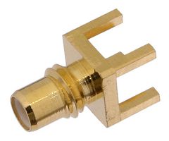FAIRVIEW MICROWAVE FMCN1553 RF / Coaxial Connector, SMC Coaxial, Straight Jack, Through Hole Vertical, 50 ohm, Brass